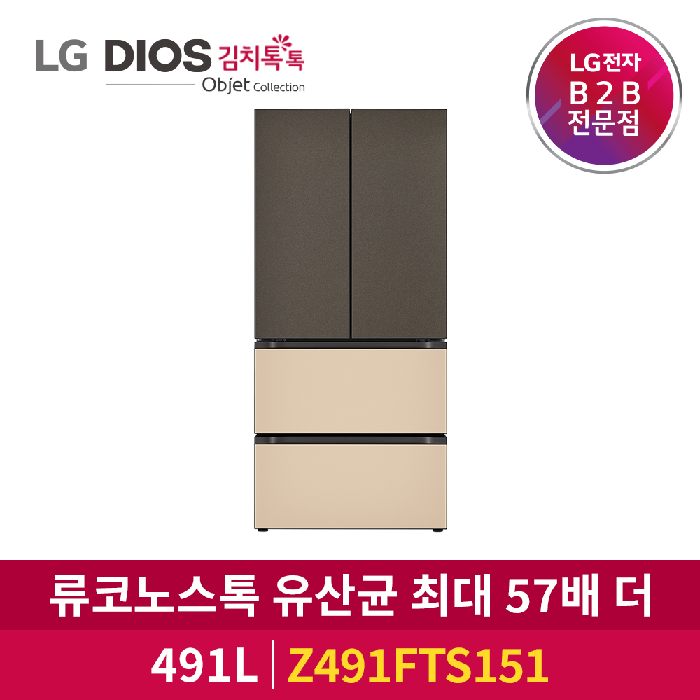 LG전자 DIOS 김치톡톡 오브제컬렉션 Z491FTS151