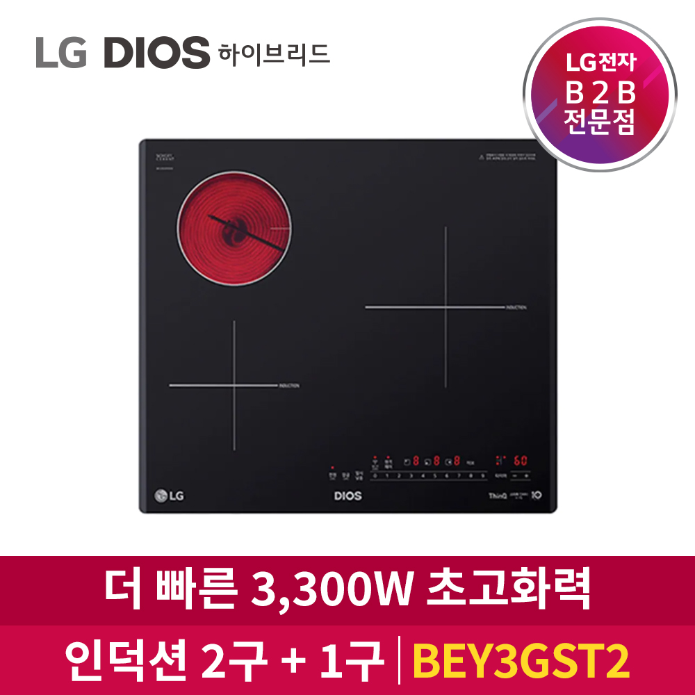 LG전자 DIOS 하이브리드 전기레인지 BEY3GST2 (빌트인)